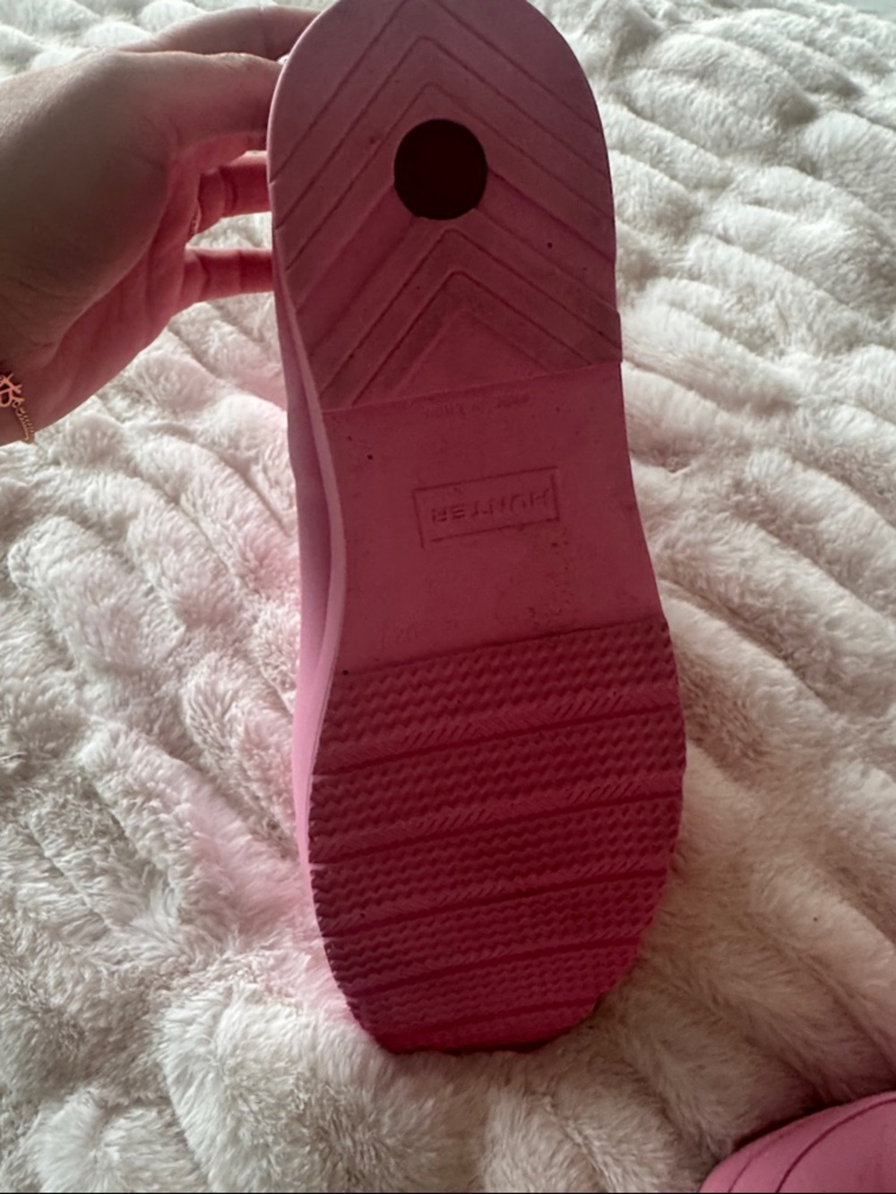 Hunter Pink Short Gloss Rain Boots - Picture 6 of 6